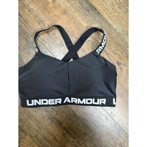 Under Armour Womens Crossbody Strappy Low Sports Bra 1370896 Size Large Workout